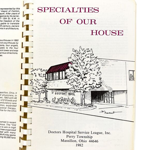 Specialities Of Our House Cookbook Vintage 1982 Doctors Hospital Service League - Picture 2 of 10